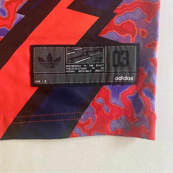 Adidas AdiTuff Shirt Men L LOOSE Embroidered Logo Tiger Crew Neck Long Sleeve - Picture 6 of 14